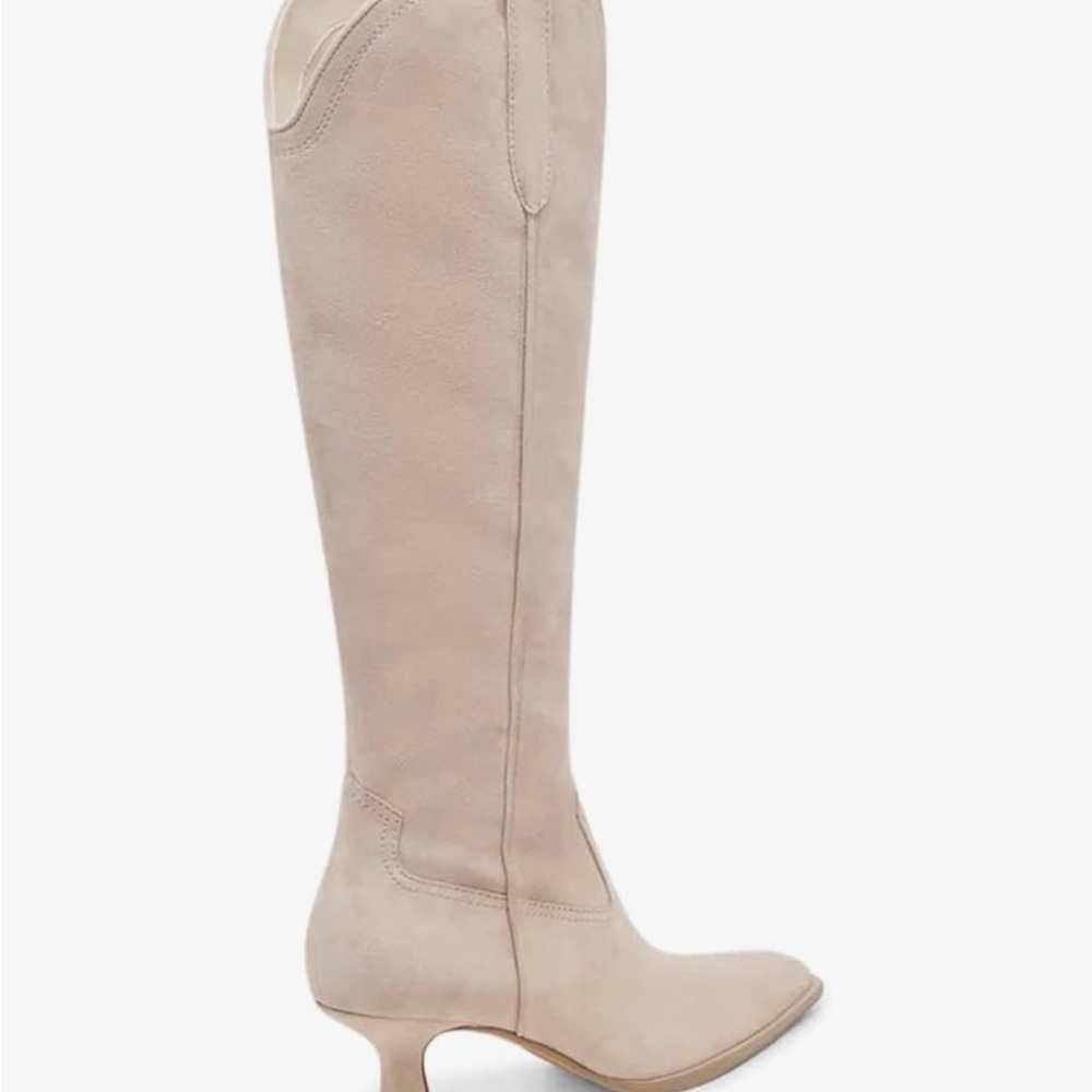 Amazon Beige Over the Knee Boots